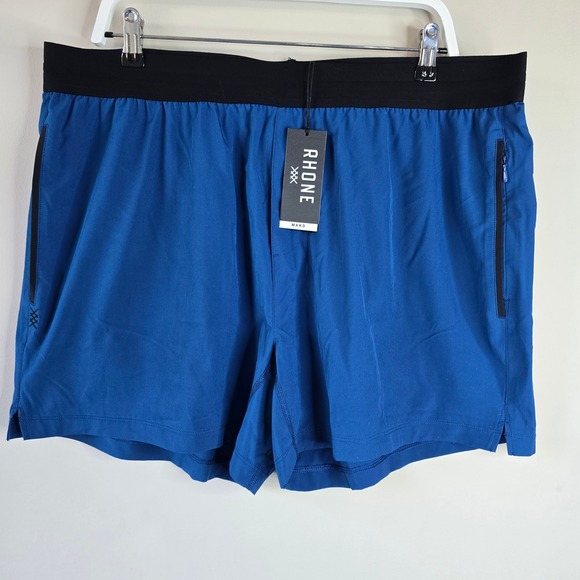 RHONE Other - Rhone Mako Tech Short Unlined Blue 5 Inch Inseam Mens XXL 101199-417 NWT